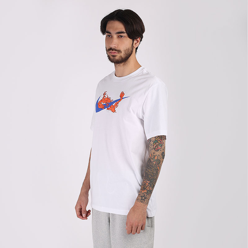 мужская белая футболка Nike Global Tee CV1036-100 - цена, описание, фото 2